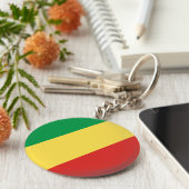 コンゴ国旗 キーホルダー (側面)
