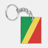 コンゴ国旗 キーホルダー (正面左)