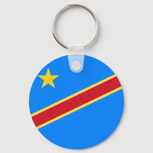 コンゴ国旗 キーホルダー (正面)