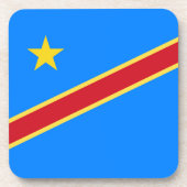 コンゴ国旗 コースター (正面)