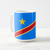 コンゴ国旗 コーヒーマグカップ (正面左)