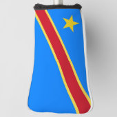 コンゴ国旗 ゴルフヘッドカバー (回転90)