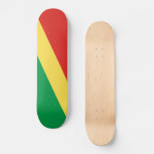 コンゴ国旗 スケートボード (正面)