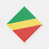 コンゴ国旗 スタンダードランチョンナプキン (角)