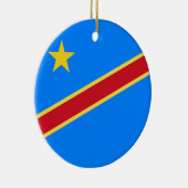 コンゴ国旗 セラミックオーナメント (右)