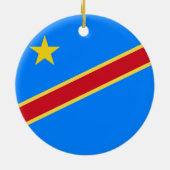 コンゴ国旗 セラミックオーナメント (裏面)