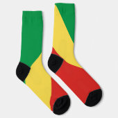 コンゴ国旗 ソックス (右)