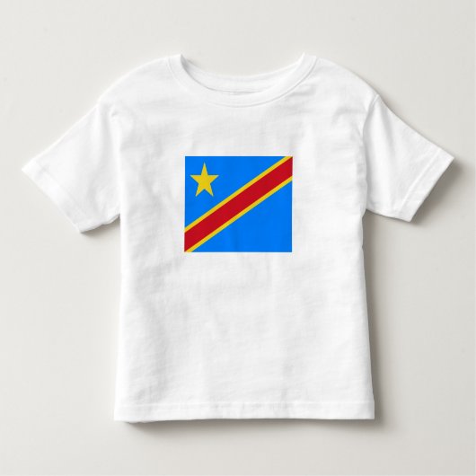 コンゴ国旗 トドラーTシャツ (正面)