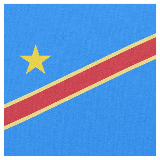 コンゴ国旗 ファブリック (クローズアップ)