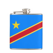 コンゴ国旗 フラスク (正面)