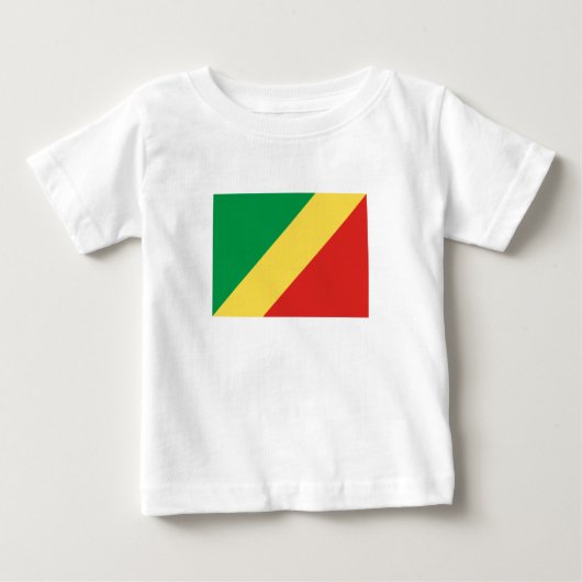 コンゴ国旗 ベビーTシャツ (正面)