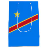 コンゴ国旗 ミディアムペーパーバッグ (裏面)