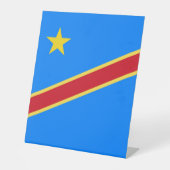 コンゴ国旗 台座サイン (正面)