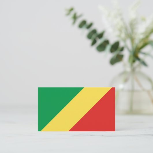 コンゴ国旗 名刺 (スタンド正面)