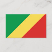 コンゴ国旗 名刺 (正面)