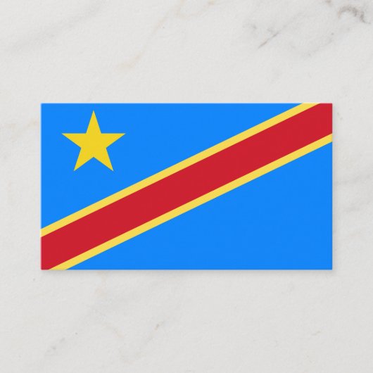 コンゴ国旗 名刺 (正面)