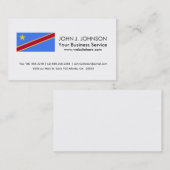 コンゴ国旗 名刺 (正面/裏面)