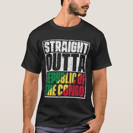 コンゴ国旗 Tシャツ (正面)