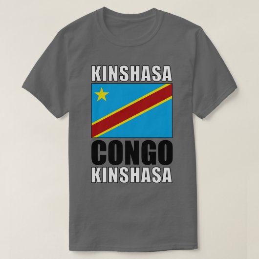 コンゴ国旗 Tシャツ (デザイン正面)