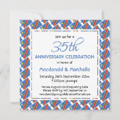 コンゴ国旗DRC年カスタマイズ記念お祝い 招待状 (正面)