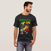 コンゴ国王ダビング国旗 Tシャツ (正面フル)