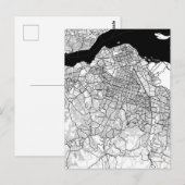 コンゴ民主共和国キンシャサ地図 ポストカード (正面/裏面)