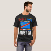 コンゴ民主共和国コンゴ国旗コンゴ民主共和国 Tシャツ (正面フル)