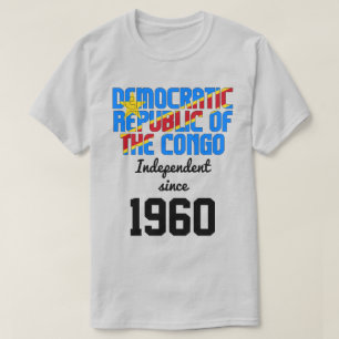 コンゴ民主共和国国旗独立 Tシャツ