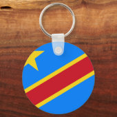 コンゴ民主共和国国旗 キーホルダー (正面)