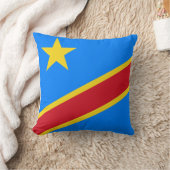 コンゴ民主共和国国旗 クッション (ブランケット)