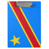 コンゴ民主共和国国旗 クリップボード (正面)