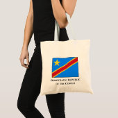 コンゴ民主共和国国旗 トートバッグ (正面(商品))