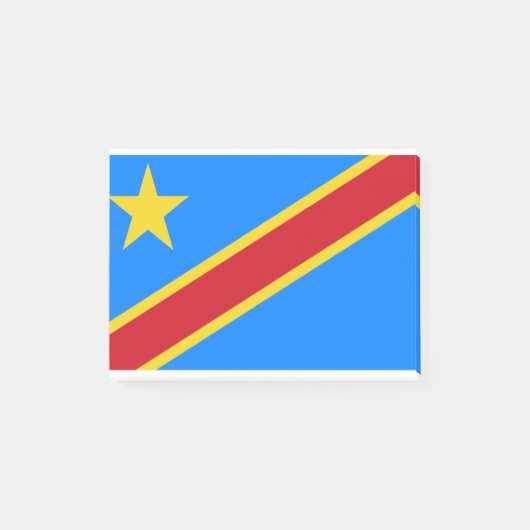 コンゴ民主共和国国旗 ポストイット (正面)
