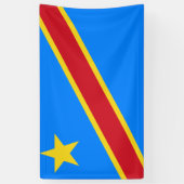コンゴ民主共和国国旗 横断幕 (縦)