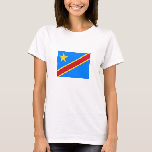 コンゴ民主共和国旗 Tシャツ (正面)