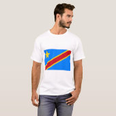 コンゴ民主共和国旗 Tシャツ (正面フル)