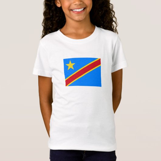 コンゴ民主共和国旗 Tシャツ (正面)