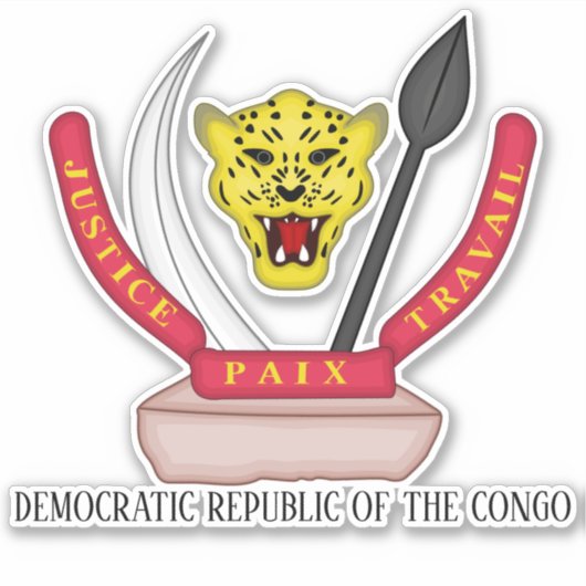 コンゴ民主共和国 シール (正面)