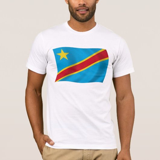 コンゴ民主共和国 フラグシャツ Tシャツ (正面)