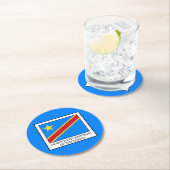 コンゴ民主共和国 ラウンドペーパーコースター (インサイチュ)