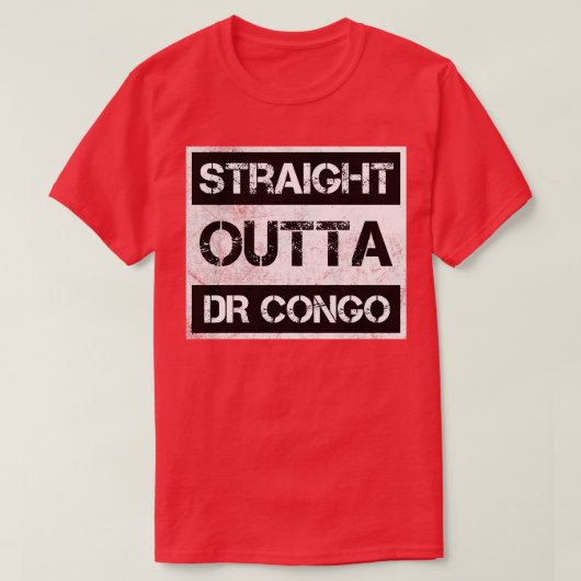 コンゴ民主共和国 Tシャツ (デザイン正面)