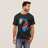 コンゴ民主共和国Drc Rdc国旗のプライドAf Tシャツ (正面フル)