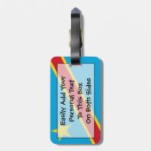 コンゴ簡単ID個人用国旗 ラゲッジタグ (裏面縦)