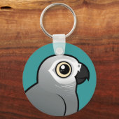 コンゴ・アフリカグレイ キーホルダー (正面)