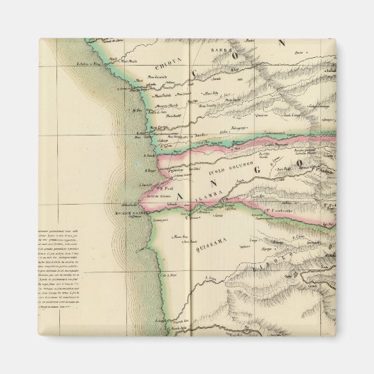 コンゴ、アフリカ41 マグネット (正面)