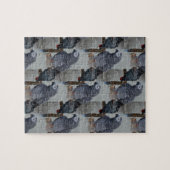 コンゴ・アフリカ・グレイ・オウム鏡 ジグソーパズル (横)