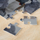 コンゴ・アフリカ・グレイ・オウム鏡 ジグソーパズル (側面)