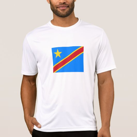 コンゴ キンシャサ フラッグ Tシャツ (正面)