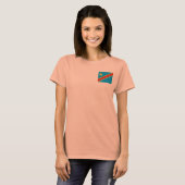 コンゴ(キンシャサ)旗+地図Tシャツ Tシャツ (正面フル)