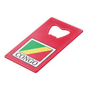 コンゴ クレジットカード栓抜き (正面アングル)